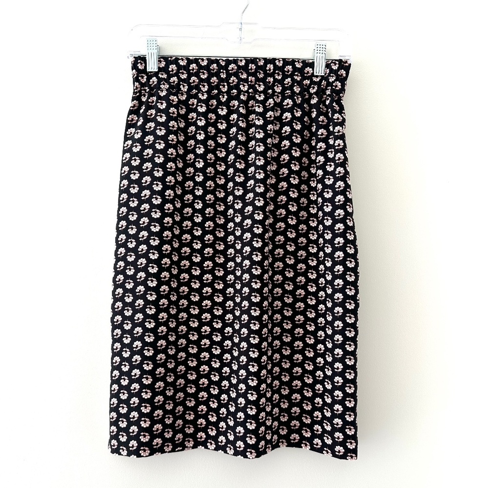 Jcrew Floral Elastic Waist Skirt with Pockets - Petite XS